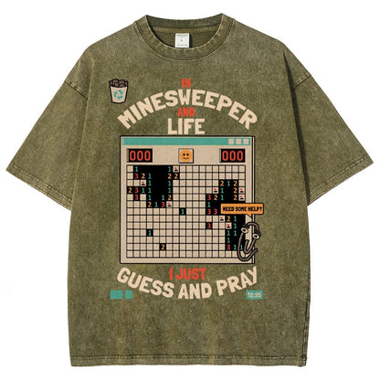 The Minesweeper Philosophy Vintage Distressed T-shirt