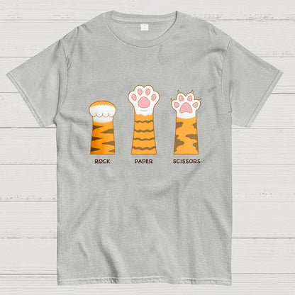 Rock Paper Scissors Purrfect Geek T-Shirt