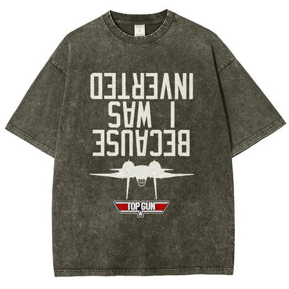 Because I Was Inverted Vintage Distressed T-shirt