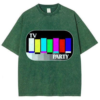 TV Party Vintage Distressed T-shirt