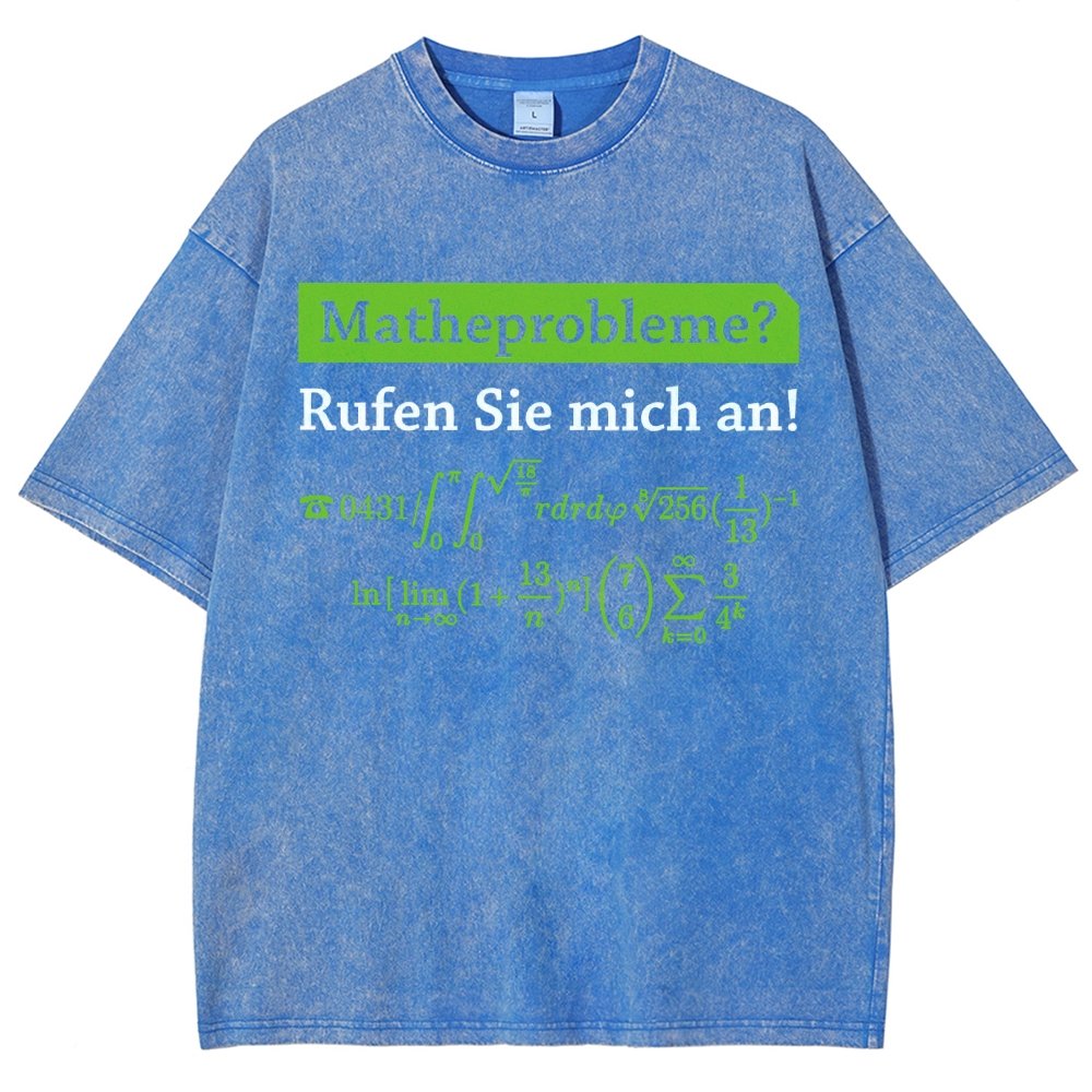 Funny Word Matheprobleme Vintage Distressed T-shirt