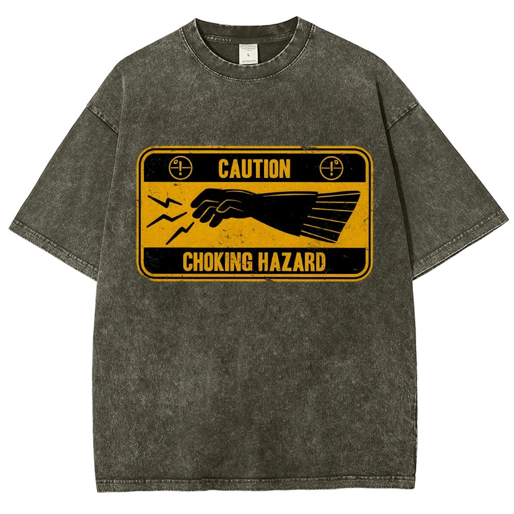 Choke Hazard Vintage Distressed T-shirt