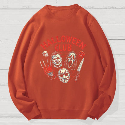 Halloween Club Geek Cotton Sweatshirt