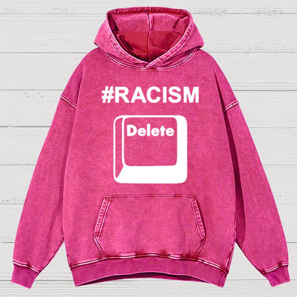 Delete Racism Now Vintage Distressed Hoodie