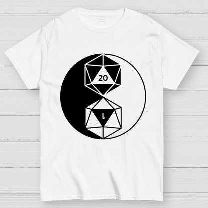 Dice Yin Yang Geek T-Shirt