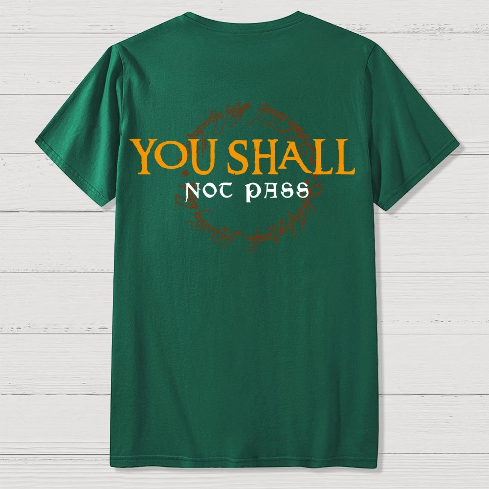 You Can't Cross  Front And Back Printing Geek T-Shirt