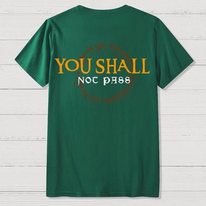 You Can't Cross  Front And Back Printing Geek T-Shirt