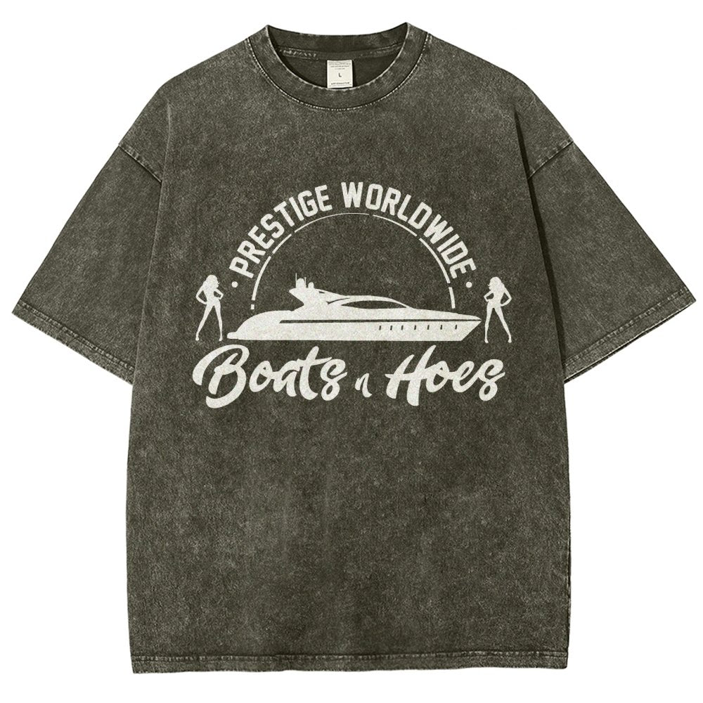 Boats 'n Hoes Vintage Distressed T-shirt