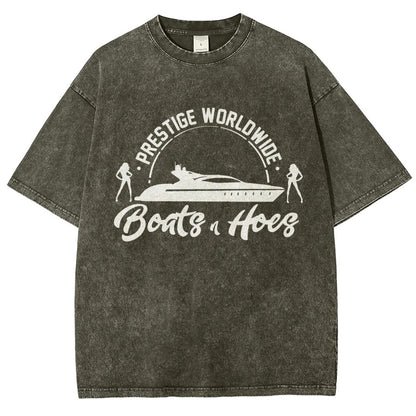 Boats 'n Hoes Vintage Distressed T-shirt