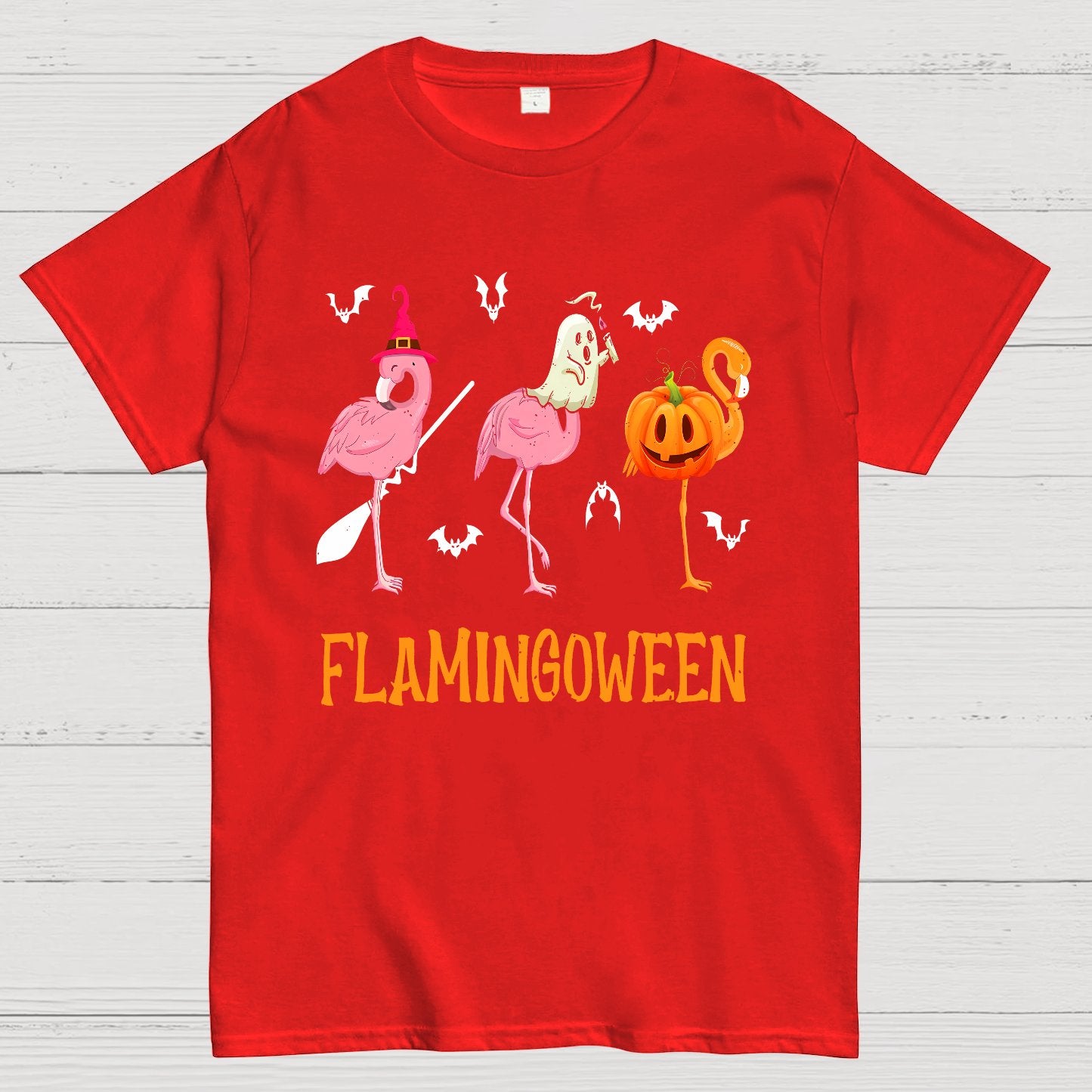 Halloween Flamingo Geek T-Shirt