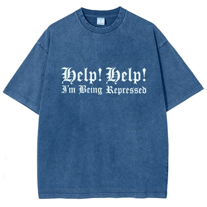 Help! Help! I'm being repressed Vintage Distressed T-shirt