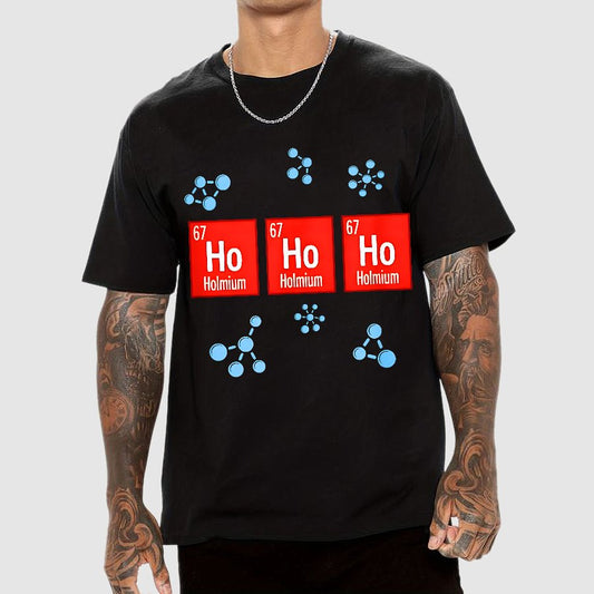 Chemical Element Christmas Ho Ho Ho Geek T-Shirt
