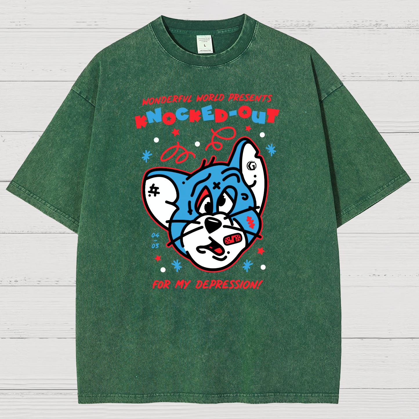 Knocked-Out! Vintage Distressed T-shirt