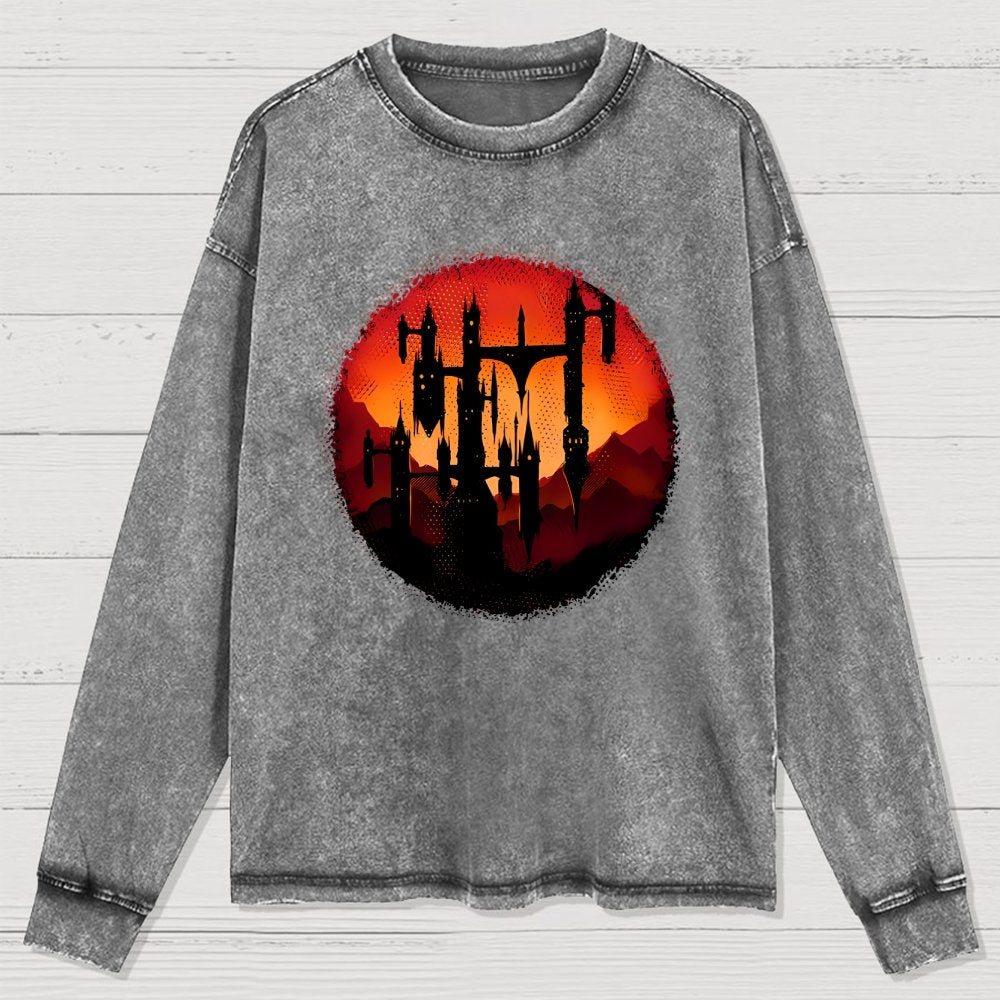 Castle Sunset Washed Long Sleeve Tee