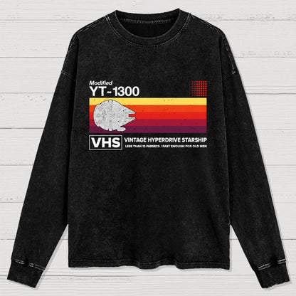 Vintage Hyperdrive Starship Washed Long Sleeve Tee