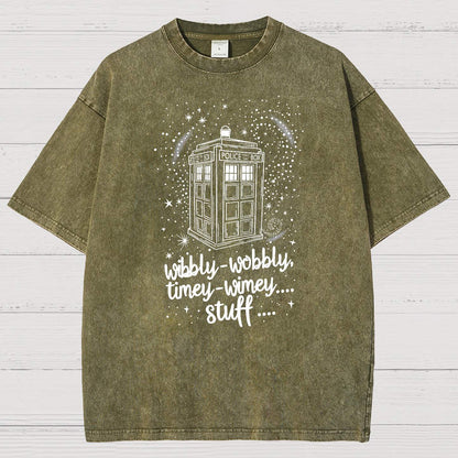 Wibbly wobbly timey wimey Christmas Vintage Distressed T-shirt