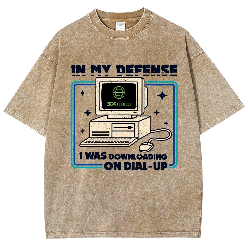 Defense Protocol Dial-Up Vintage Distressed T-shirt