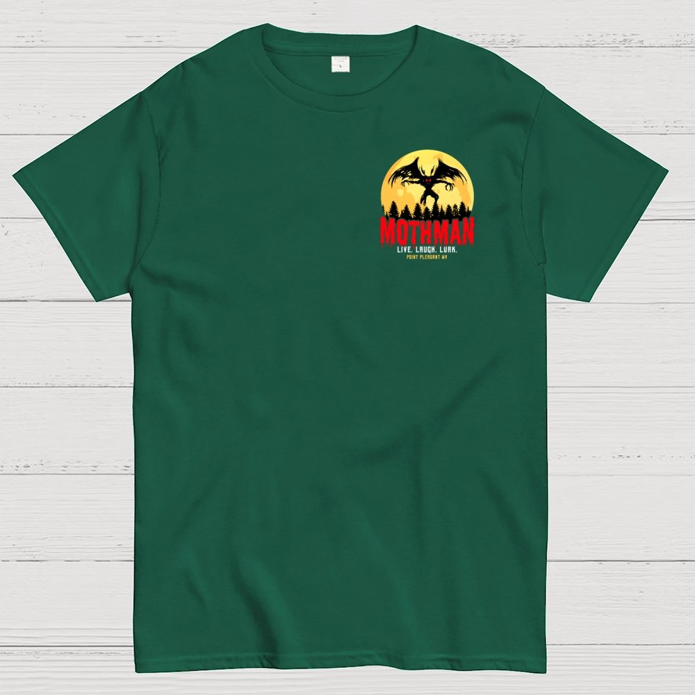Mothman Cryptid Vintage Front And Back Printing Geek T-Shirt