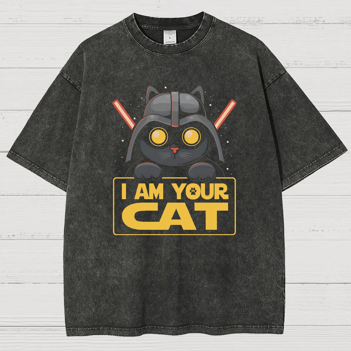 I Am Your CAT Vintage Distressed T-shirt