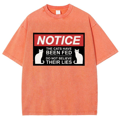 Cats Have Been Fed Vintage Distressed T-shirt