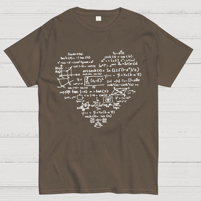 Math Heart, Valentine's Day Nerd Geek T-Shirt