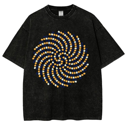 Fibonacci modulus Vintage Distressed T-shirt