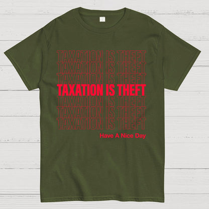 Taxation Is Theft Geek T-Shirt