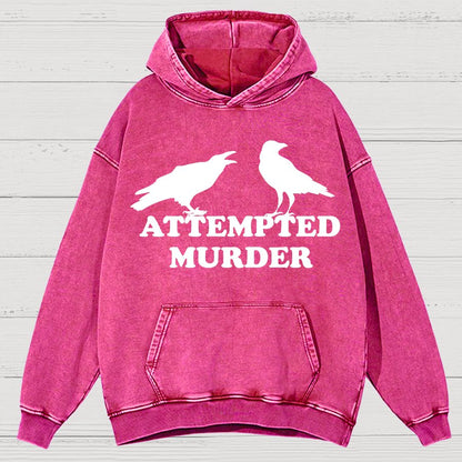 Attempted Murder Vintage Distressed Hoodie