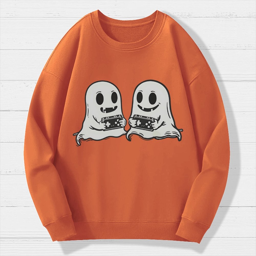 Video Game Ghosts Brothers Geek Cotton Sweatshirt