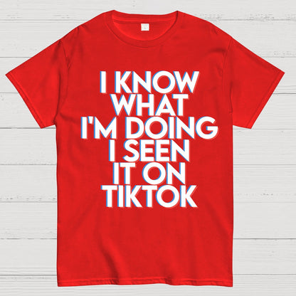 I Know What I'm Doing I Seen it on TikTok Geek T-Shirt