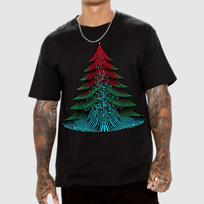 Binary Christmas Tree Geek T-Shirt
