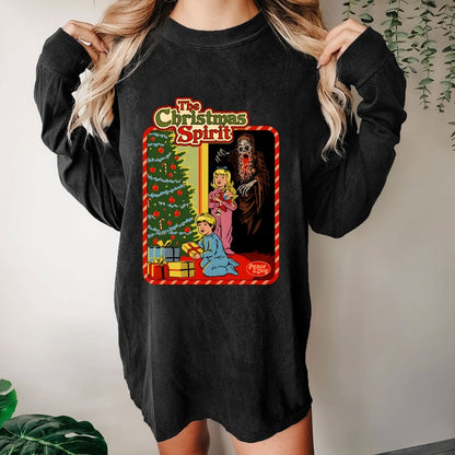 The Christmas Spirit Washed Long Sleeve Tee
