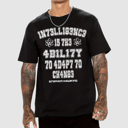 Stephen Hawking Intelligence Science Geek T-Shirt