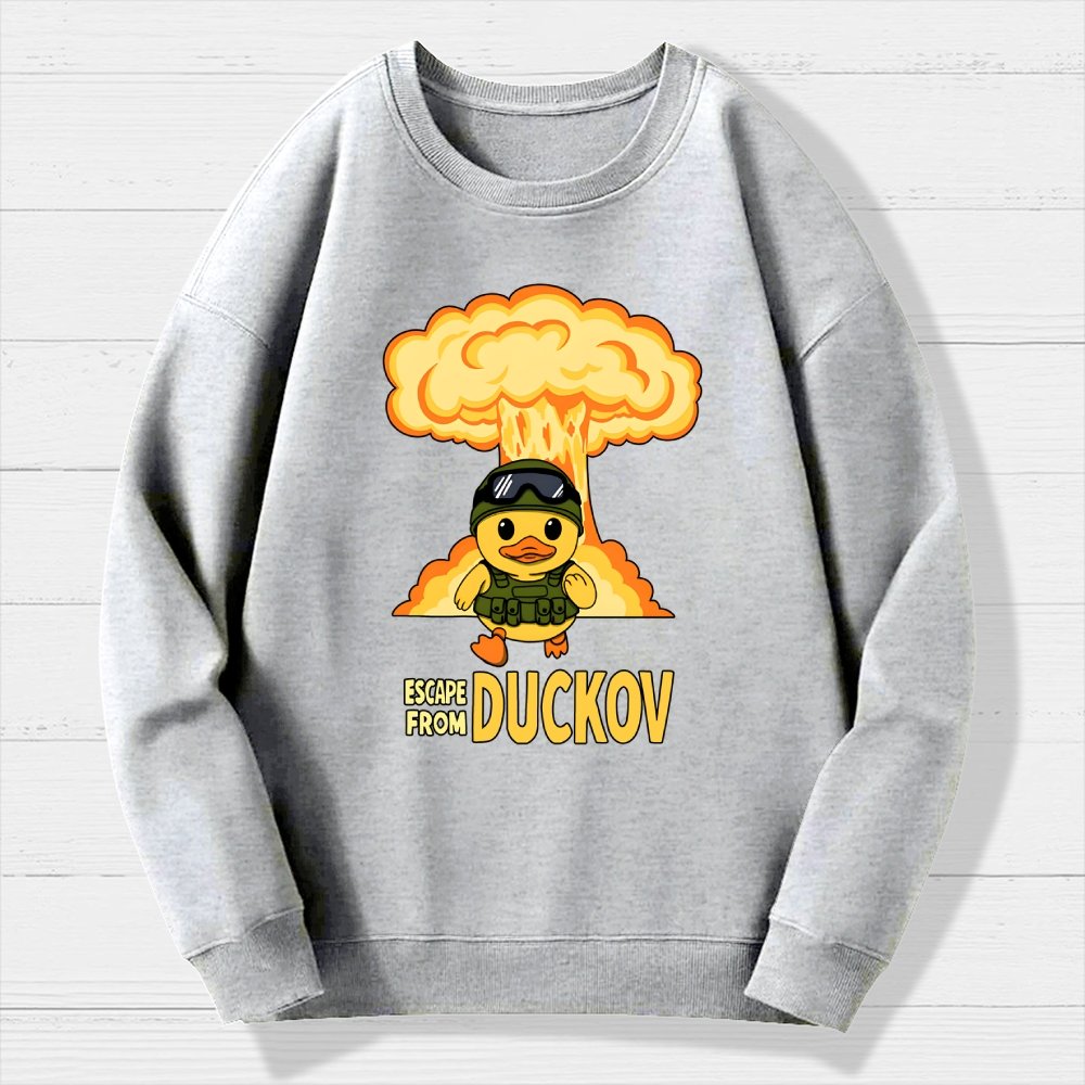 Escape From Quackville Geek Cotton Sweatshirt