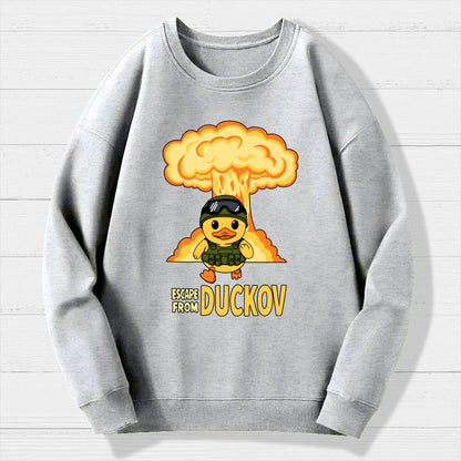 Escape From Quackville Geek Cotton Sweatshirt