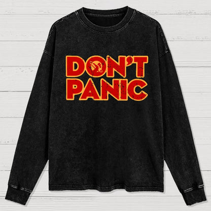 Dont Panic Washed Long Sleeve Tee