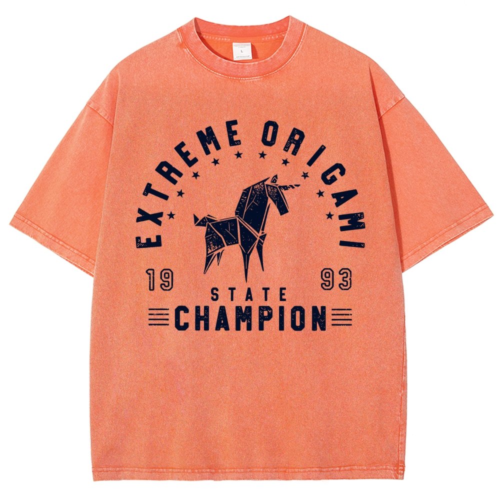 Extreme Origami Champ Vintage Distressed T-shirt