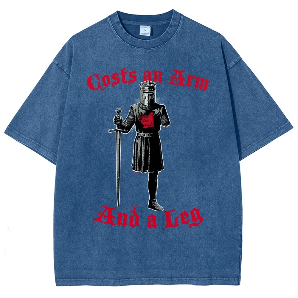 Black Knight Debt Vintage Distressed T-shirt