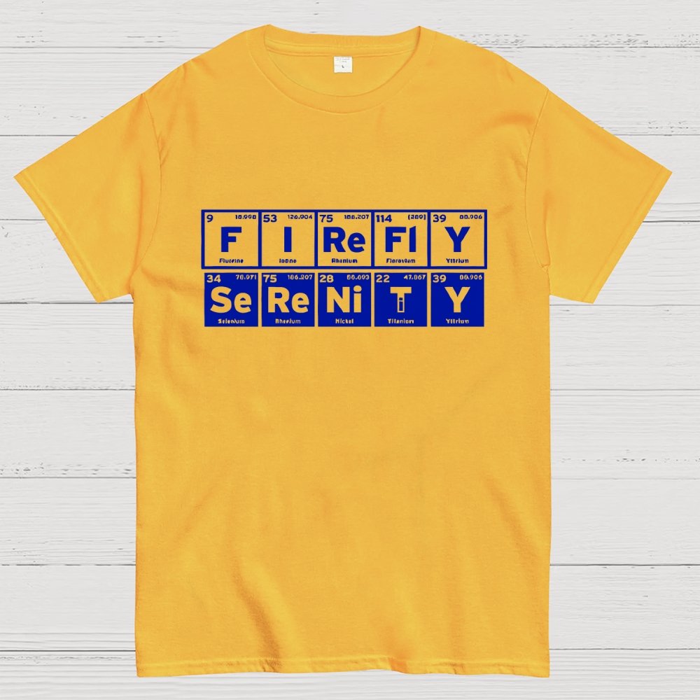 Funny Firefly Starship Symbols Geek T-Shirt