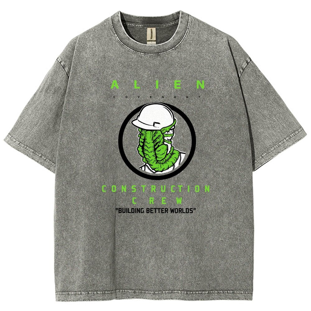 Mystery Construction Company Vintage Distressed T-shirt