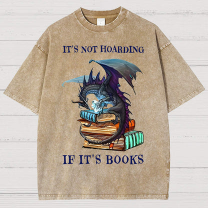 It's Not Hoarding If It's Books Vintage Distressed T-shirt