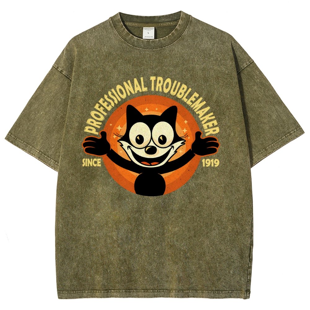 Professional Troublemaker Vintage Distressed T-shirt