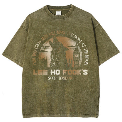 Werewolves of London - Howl at the Moon Vintage Distressed T-shirt
