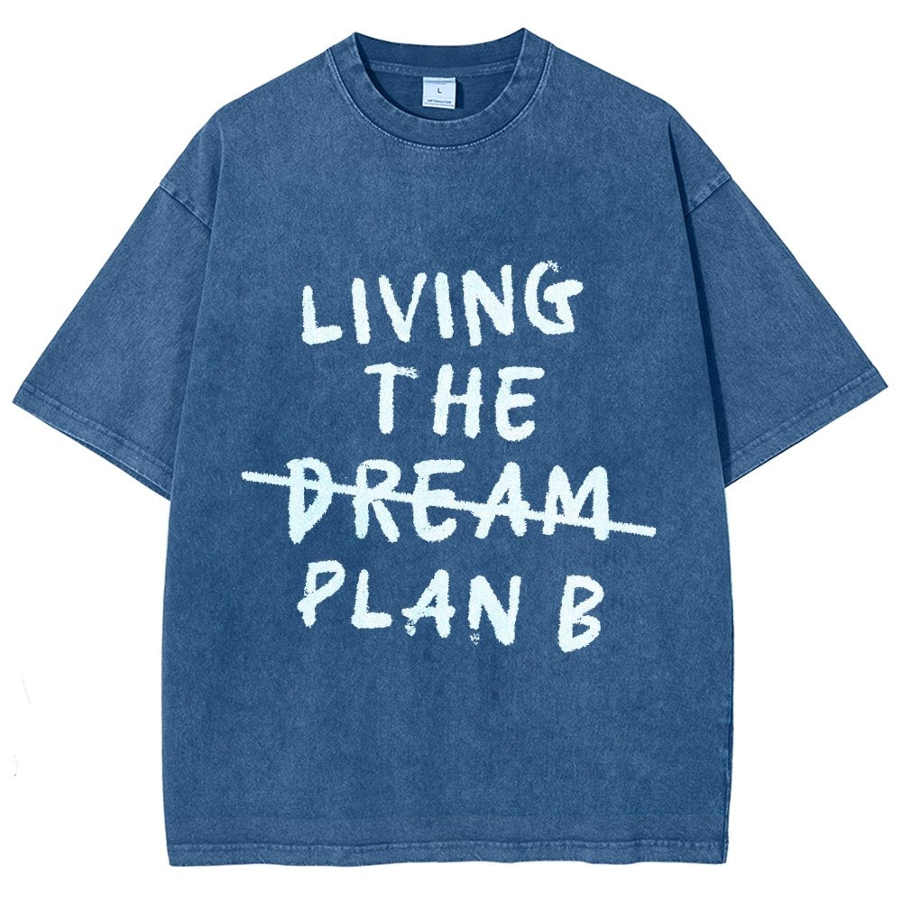 Living Plan B Vintage Distressed T-shirt