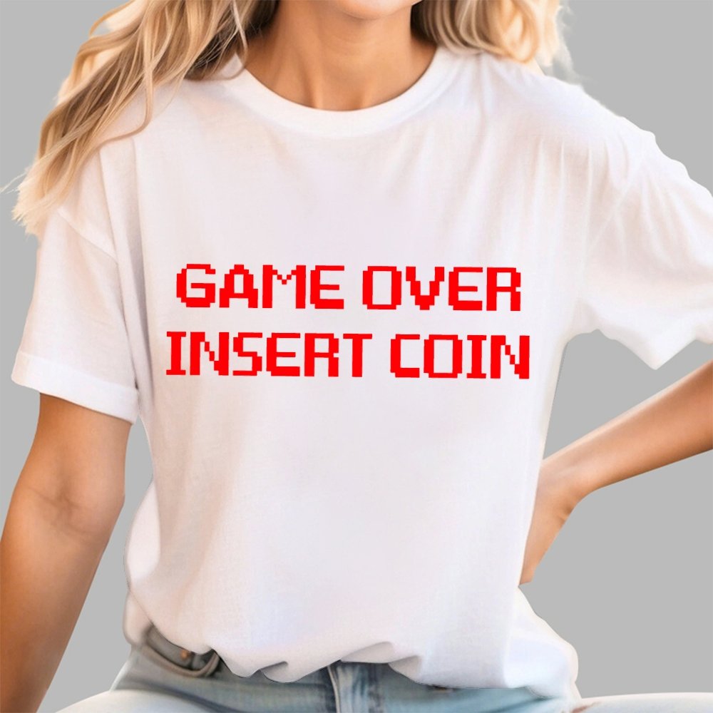 Game Over - Insert Coin Geek T-Shirt