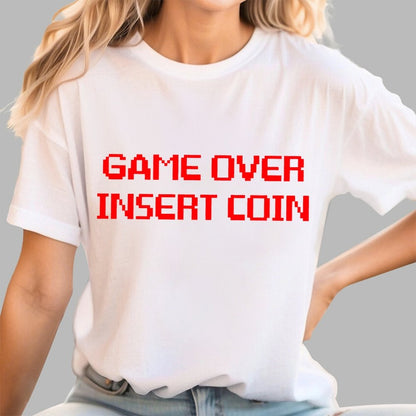 Game Over - Insert Coin Geek T-Shirt