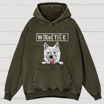 Periodic Table Of Dogs  Dog Lover  Funny Science Vintage Distressed Hoodie