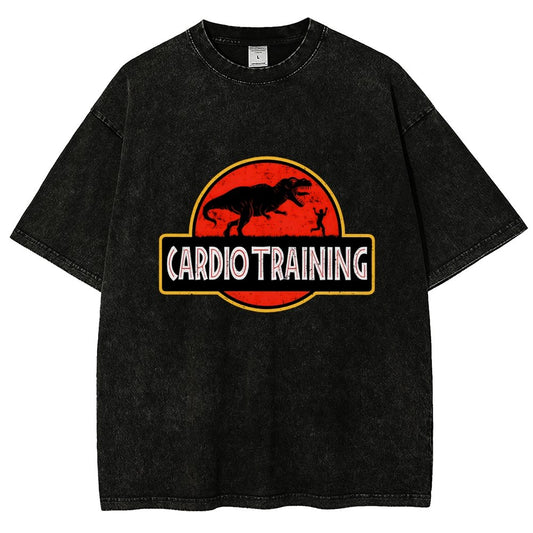 Cardio Training Vintage Distressed T-shirt