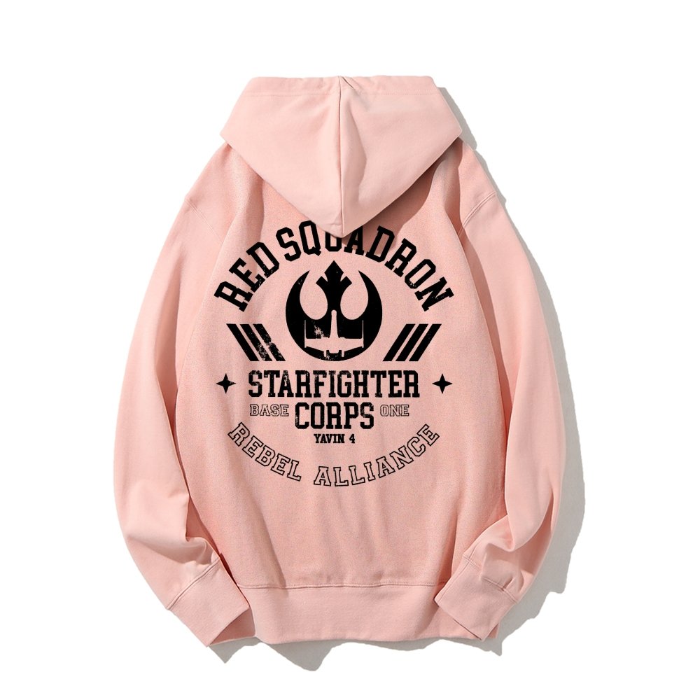Red Team Base One Printed Back Unisex Cotton Hoodie