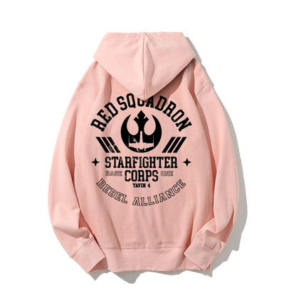 Red Team Base One Printed Back Unisex Cotton Hoodie